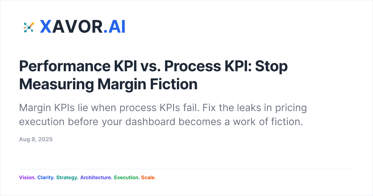 Performance KPI vs. Process KPI: Stop Measuring Margin Fiction | The ...
